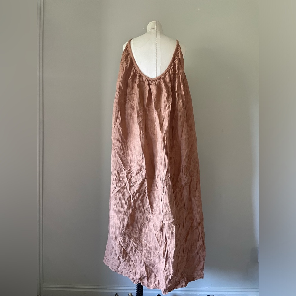 Jenni Kayne Gauze brown dress XL maxi